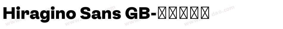 Hiragino Sans GB字体转换
